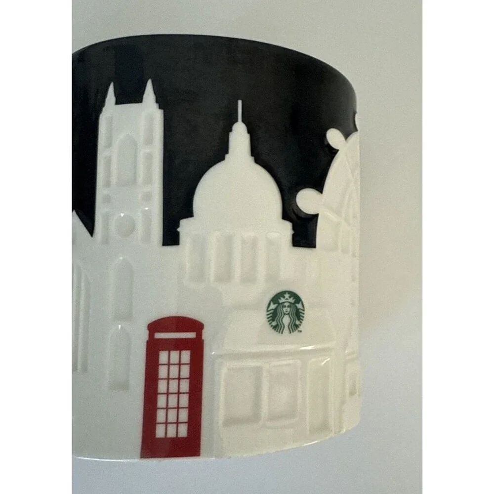 Starbucks Collector Series London Coffee Cup 16 fl oz/473 ml